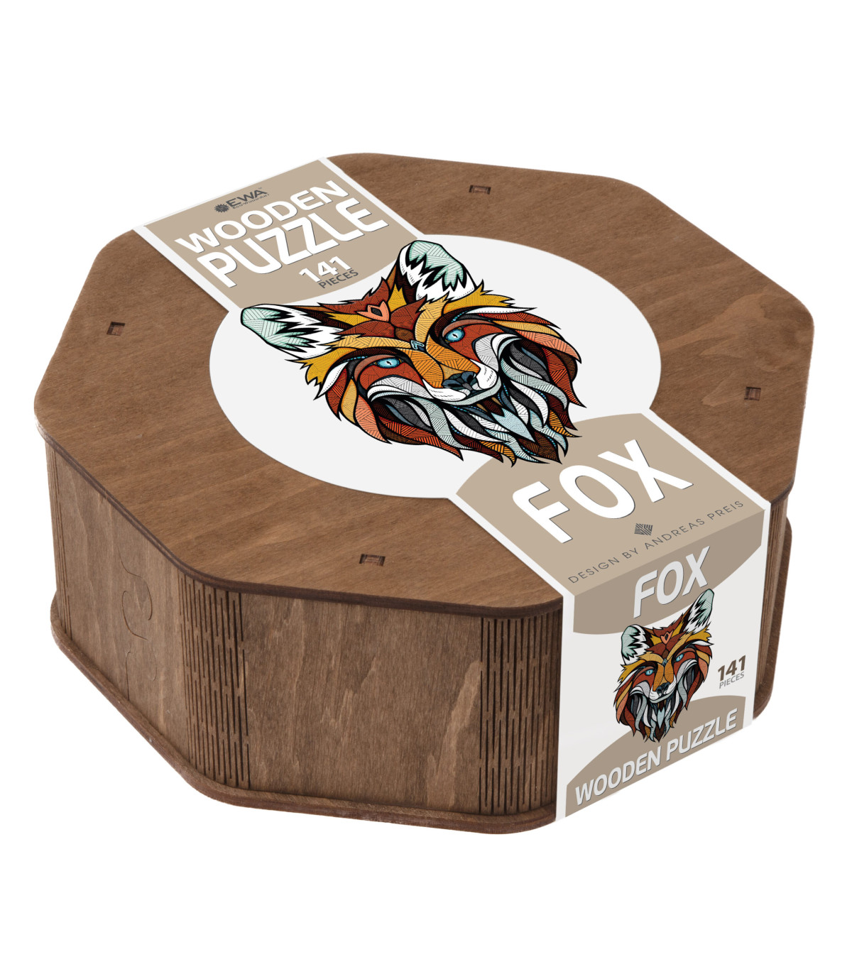 Eco-wood-art - dřevěné puzzle Liška