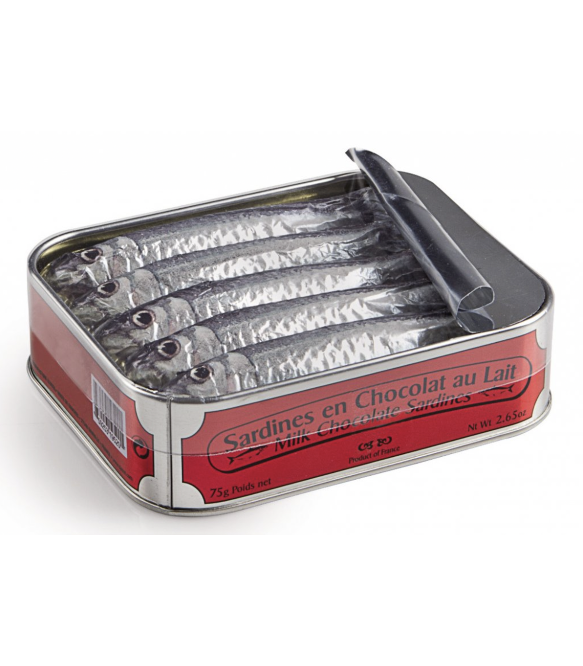 Čokoládové sardinky v konzervě