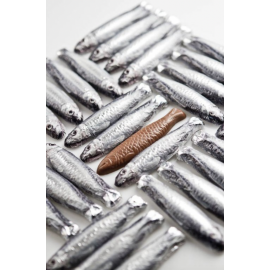 Čokoládové sardinky v konzervě