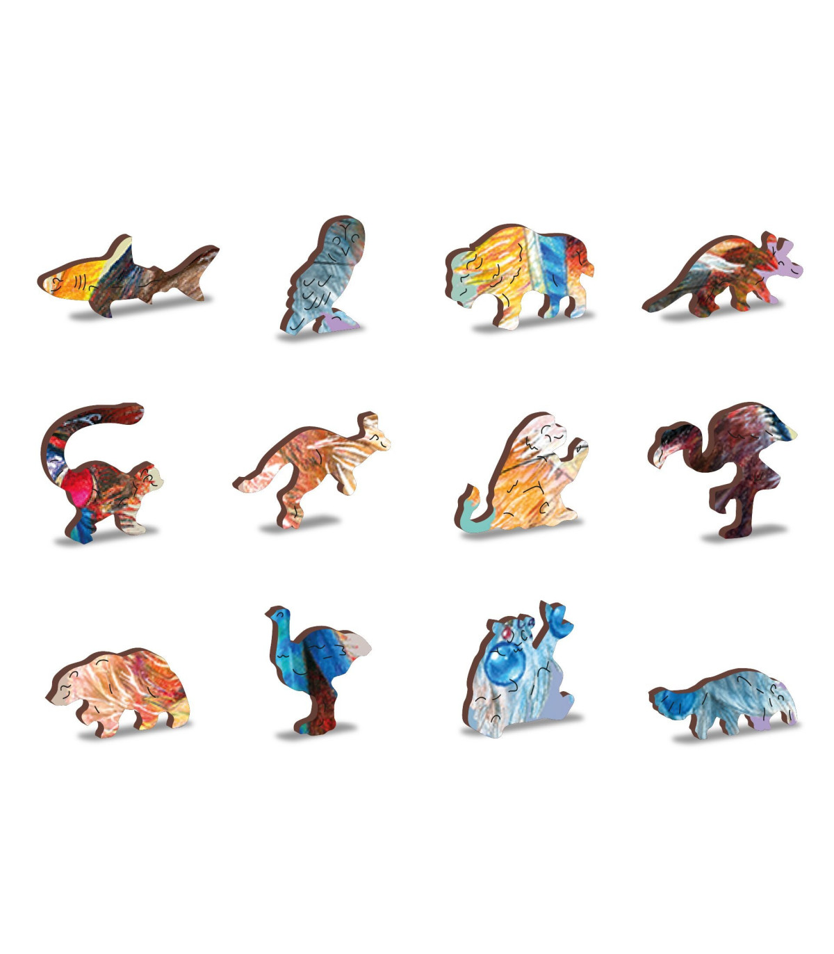 Dřevěné puzzle - Mystická liška - 250 dílků