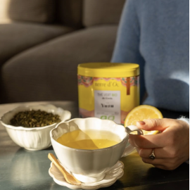 Korejský zelený čaj s YUZU v plechovce