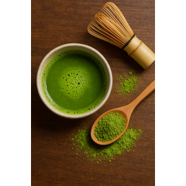 Dárkový set MATCHA TRADITIONAL s metličkou