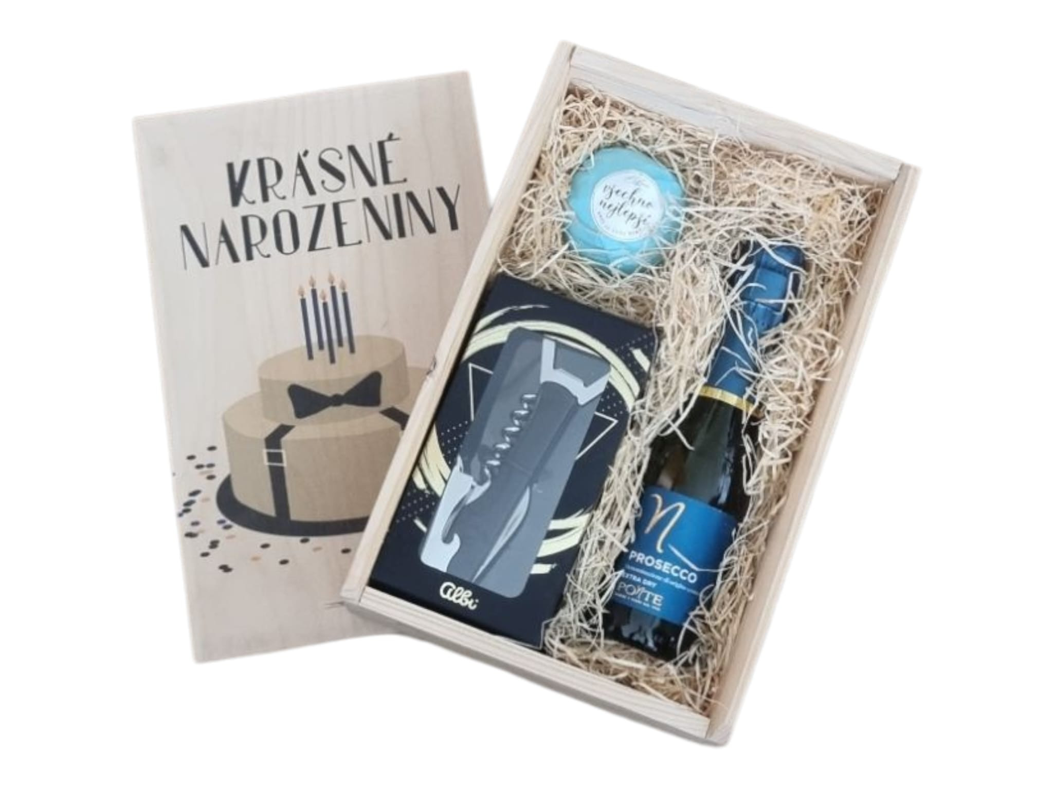 Drevená debna k narodeninám - pre mužov