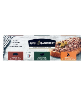 Darčekové trio poľovníckych paštét