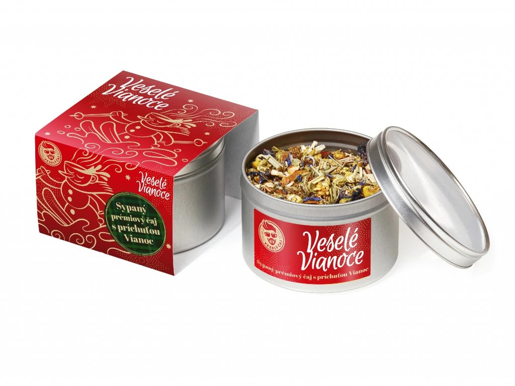 Vianočný sypaný čaj v plechovke