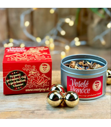 Vianočný sypaný čaj v plechovke | Malý darček plný radosti | Familium.sk