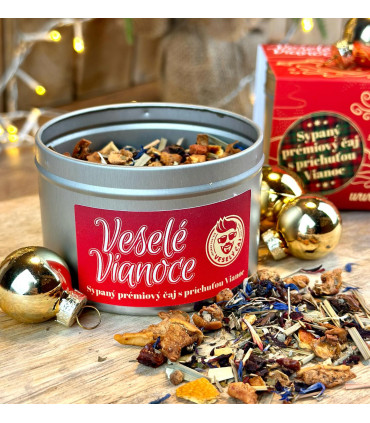 Vianočný sypaný čaj v plechovke | Malý darček plný radosti | Familium.sk