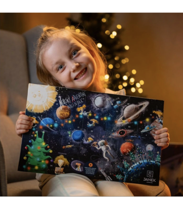 NEBESKÝ ČOKOLÁDOVÝ ADVENTNÝ KALENDÁR S ROZPRÁVANÍM