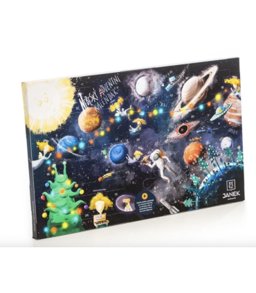 NEBESKÝ ČOKOLÁDOVÝ ADVENTNÝ KALENDÁR S ROZPRÁVANÍM