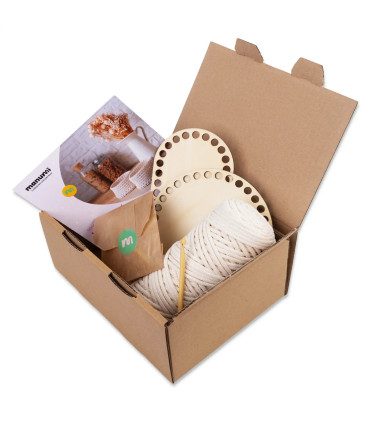 Štartovacia sada na háčkovaný košík | Kreatívna sada pre radosť