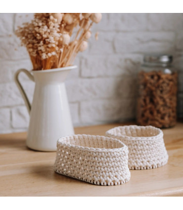 Štartovacia sada na háčkovaný košík | Kreatívna sada pre radosť