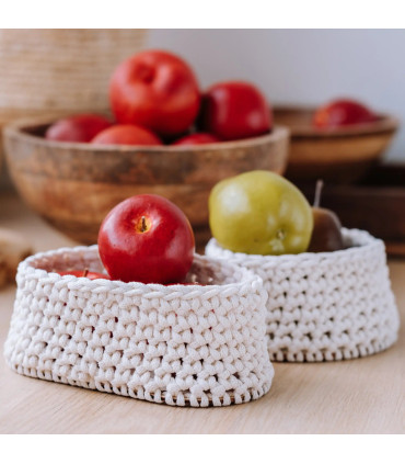 Štartovacia sada na háčkovaný košík | Kreatívna sada pre radosť