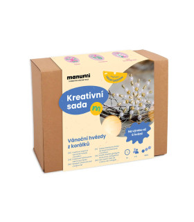 Kreatívna sada – vianočné hviezdy z korálikov | Darček pre celú rodinu