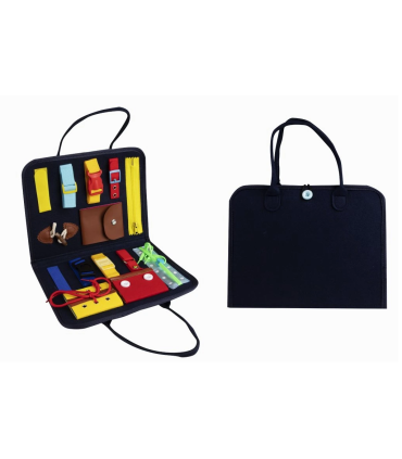 Montessori zmyslová vzdelávacia knižka – tmavomodrá