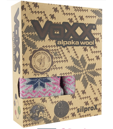 Darčeková sada z merino vlny a alpaky – ponožky a rukavice s nórskym vzorom | Familium.sk