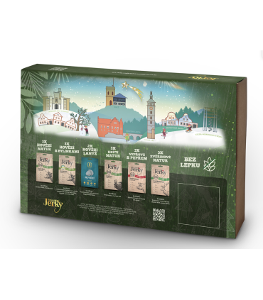 Vianočné darčekové balenie sušeného mäsa