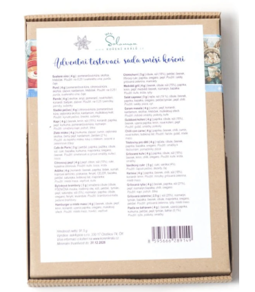 Adventná sada korenín – vianočný darček s využitím počas celého roka