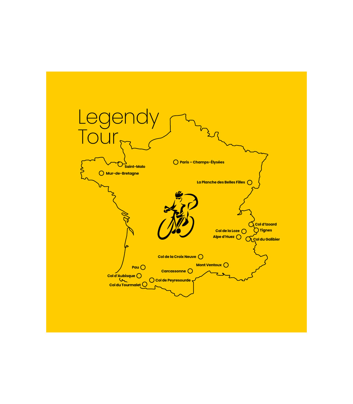 Tričko Ikonická Tour de France