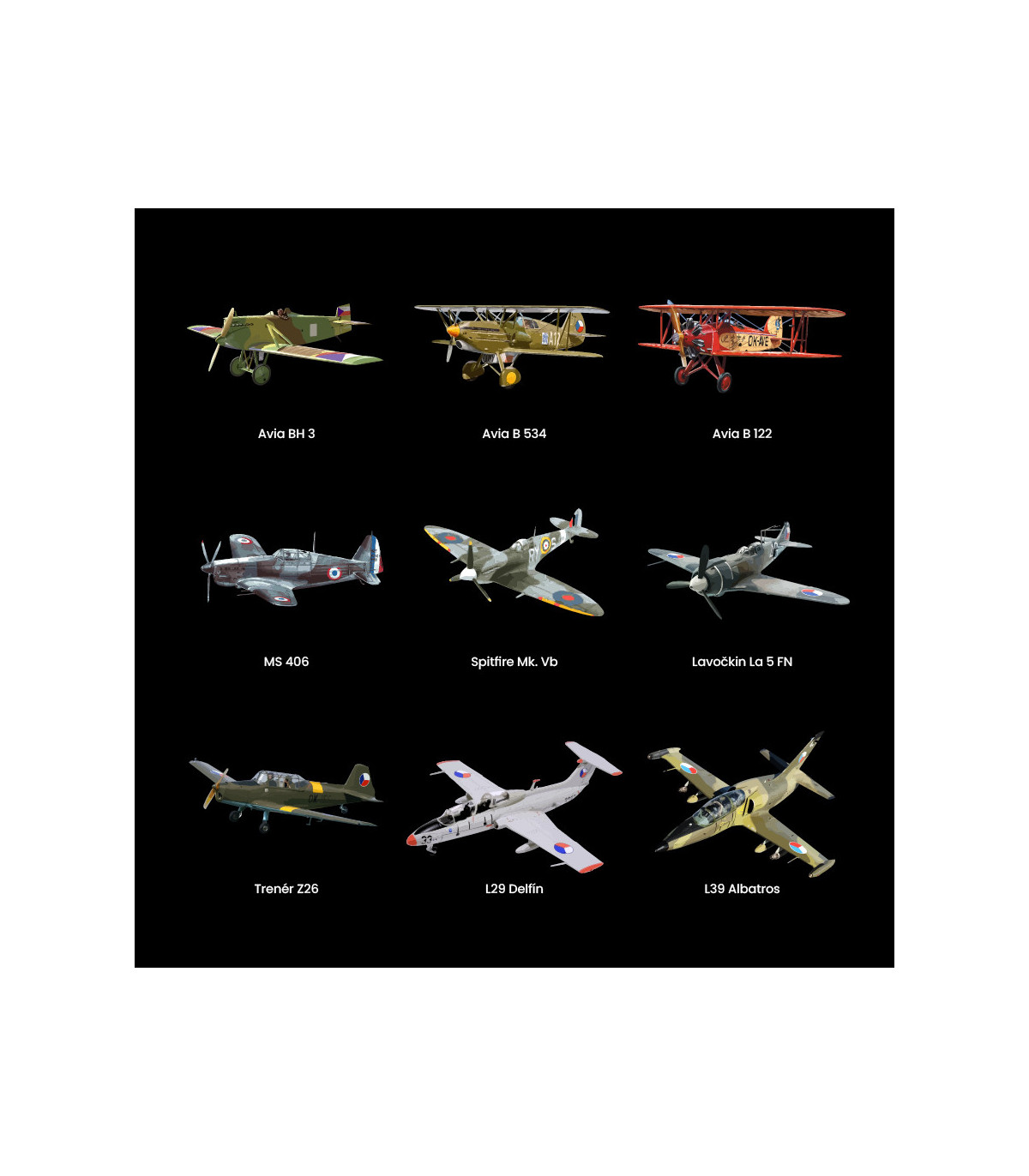 Tričko Slávne československé lietadlá