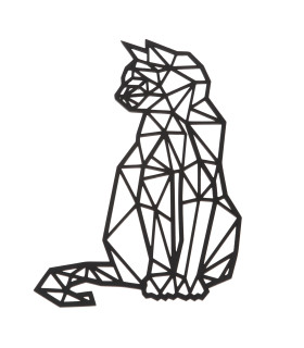 Drevená dekorácia na stenu – MAČKA