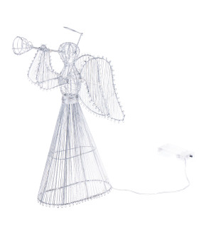 Kovový anjel s LED osvetlením