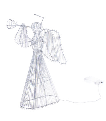 Kovový anjel s LED osvetlením