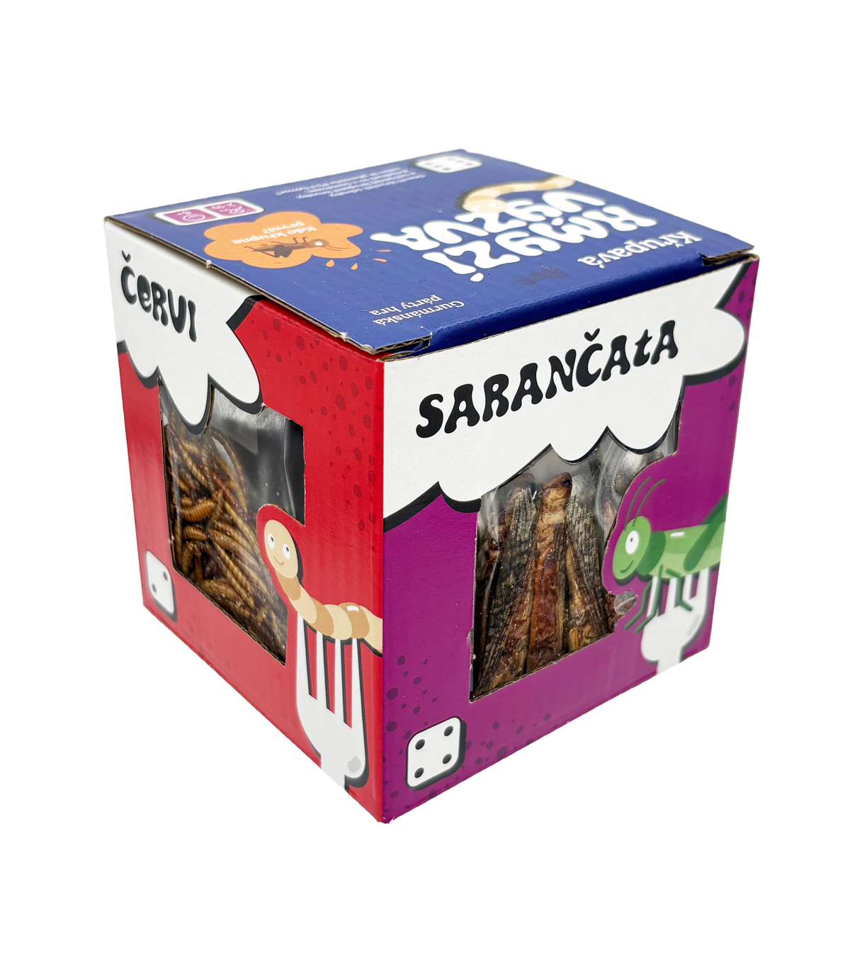 Chrumkavá hmyzia výzva – zábavný darček na párty a oslavy