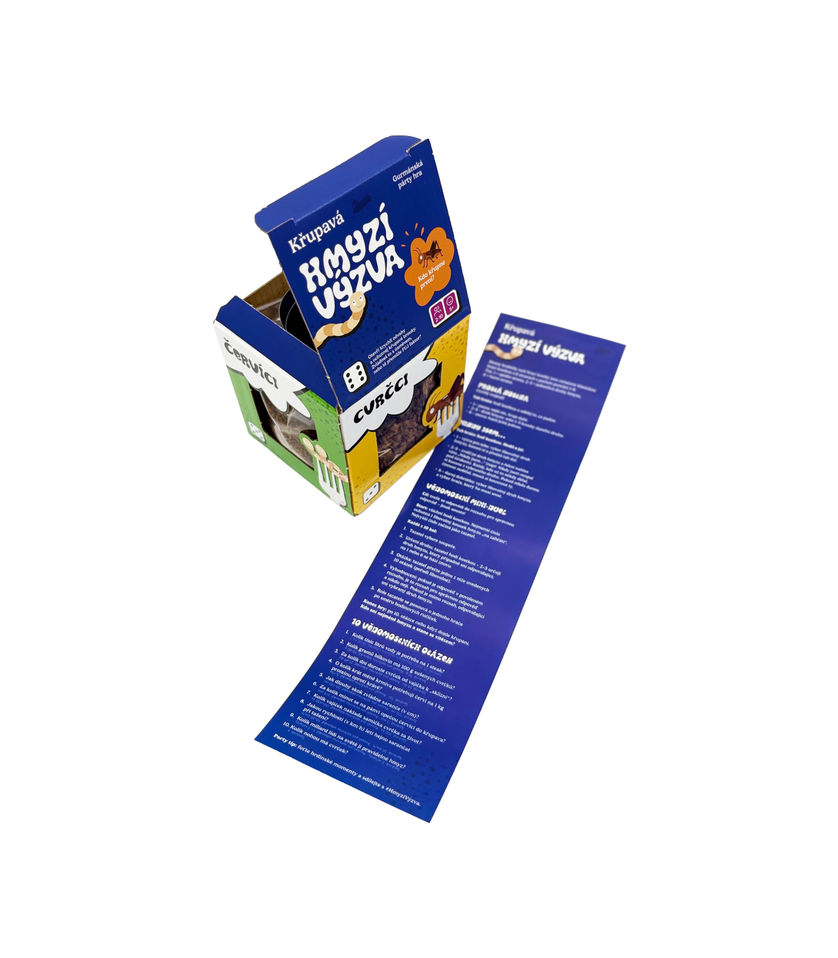 Chrumkavá hmyzia výzva – zábavný darček na párty a oslavy