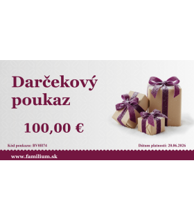 Darčekový poukaz 100 EUR