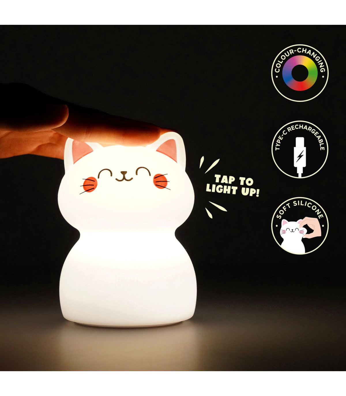 Nabíjacie nočné svetlo – Mačička